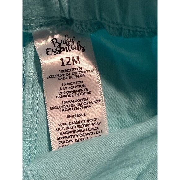 Baby Essentials Flamingo Outfi Infant Girls Size 12 months 2 piece Twins Gently - Picture 5 of 8